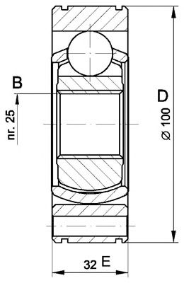 OPEN PARTS cvj541920 -  Шарнирный комплект, приводной вал